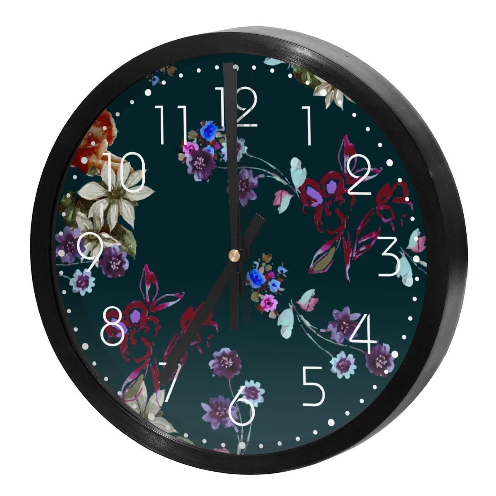 Horloge murale sans tic-tac pour bureau et école à piles