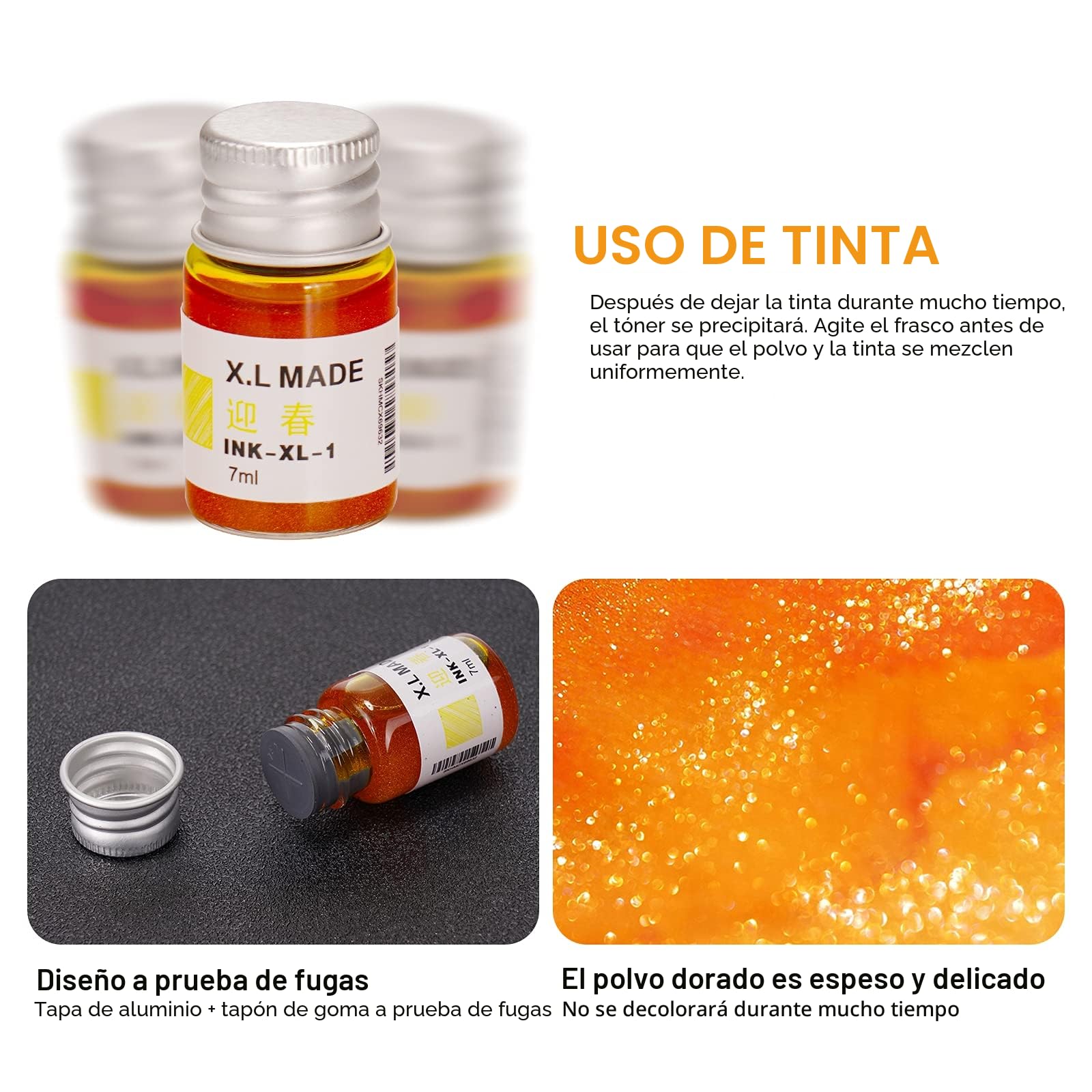 Juego de 12 Tintas Coloridas para Caligrafía, Dibujo y Escritura - Ideal para Regalar
