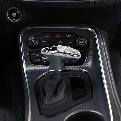 Miniatura 6 de TOMALL Funda para pomo de palanca de cambios de automóvil compatible con Dodge Charger Challenger Durango Auto Shift Pomo de la palanca de cambios