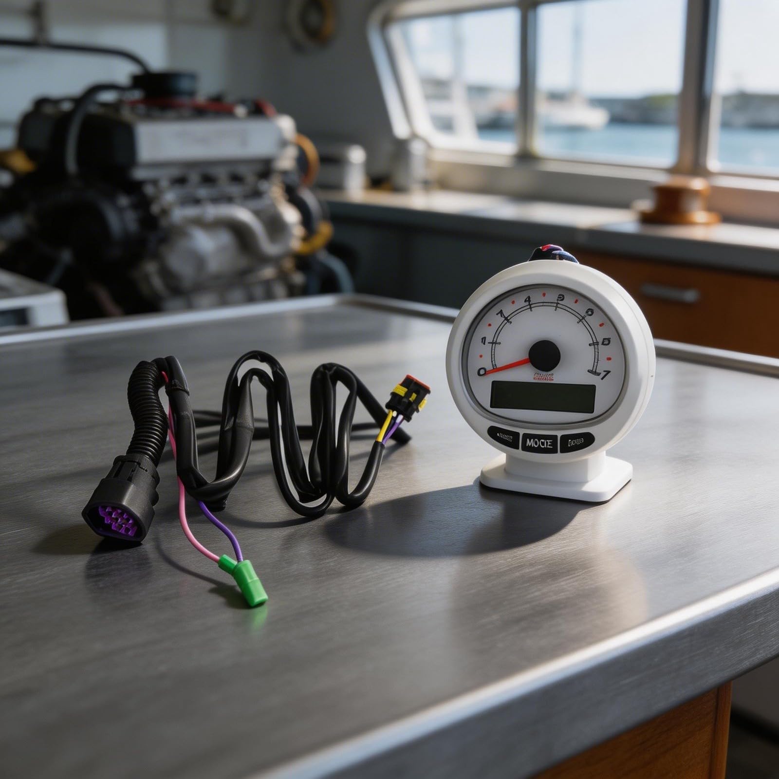 SC1000 Marine Tach Kit per Mercury Smart Craft 79-8M0101097 Elaborazione accurata del segnale del motore Allineamento Costruzione robusta Facile da installare Migliorato