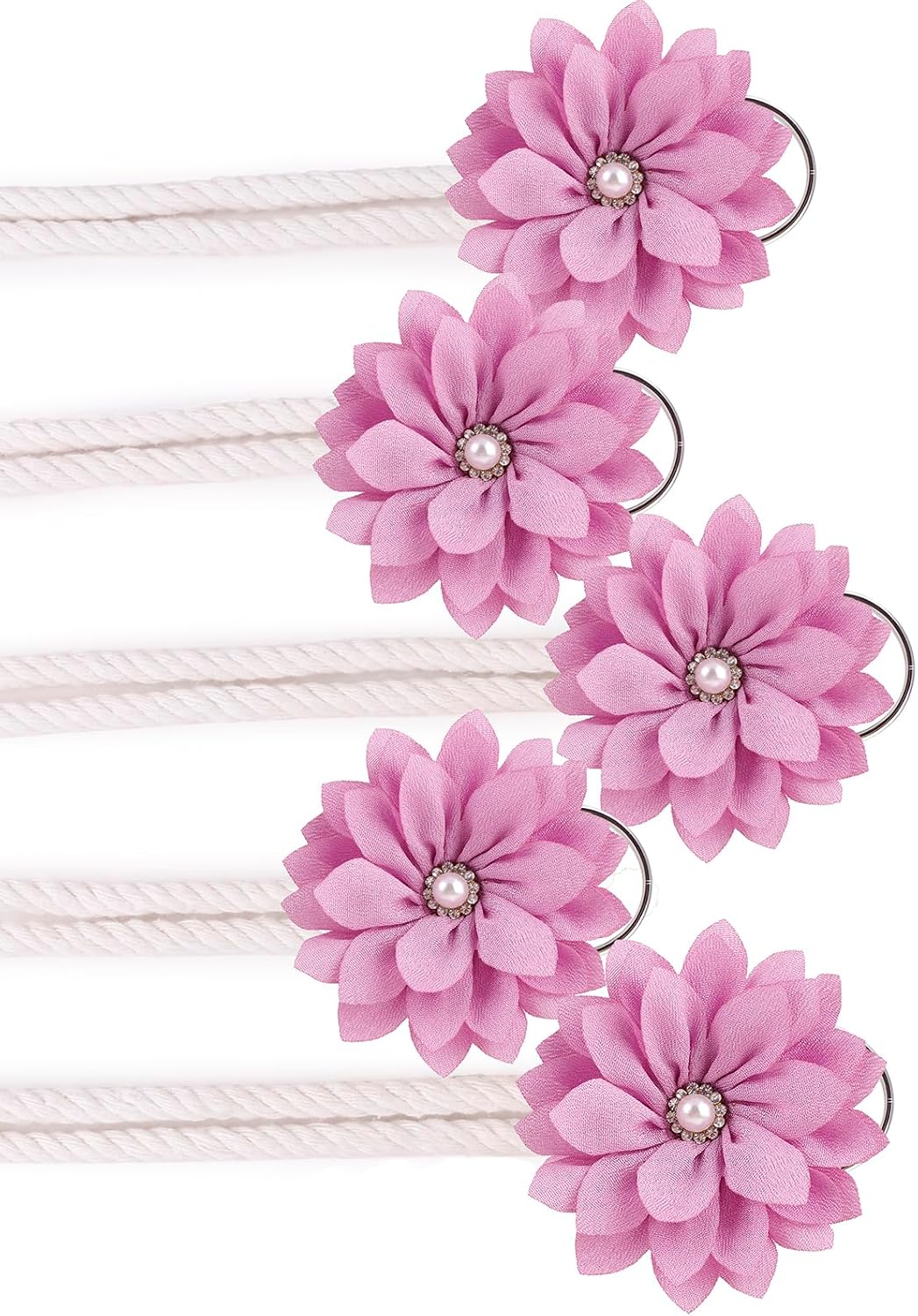 5PCS Flowers Holder Hair Bow Organizer, Hair Clips Storage Bow Holder for Girls Hair Bows, Baby Headband Hair Accessories Organizer Accessories Display Wall Hanging for Nursery Decors (5-tyh-zi-01)