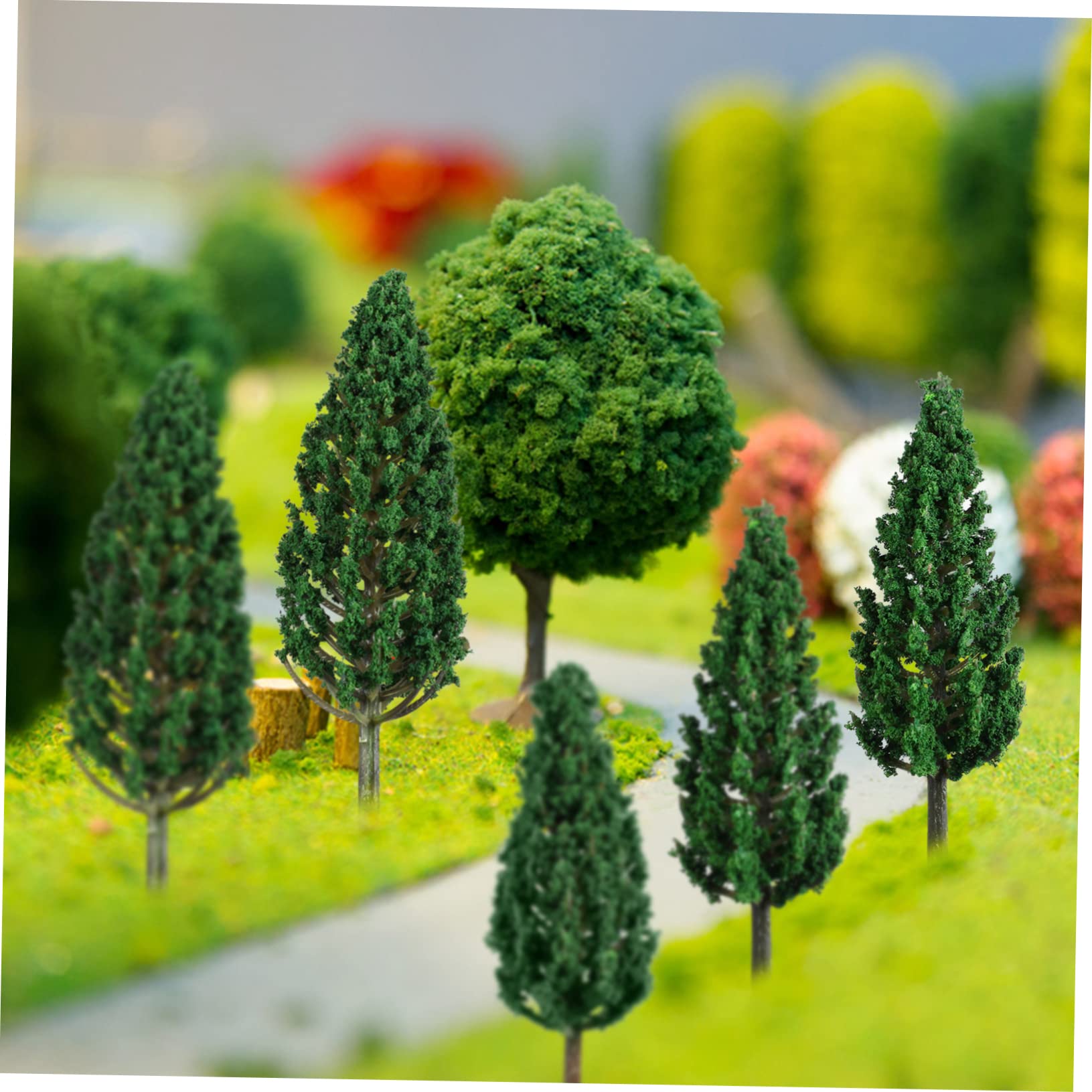 48pezzi Miniature Model Trees Per Diorami e Decorazioni Realistiche Per Ferrovie e