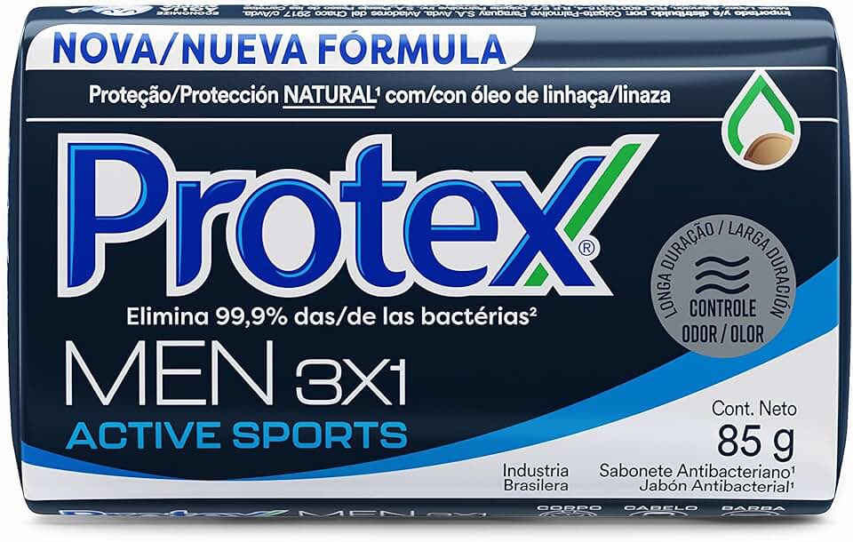 Sabonete Masculino Antibacteriano em Barra Protex Men Sport 85g