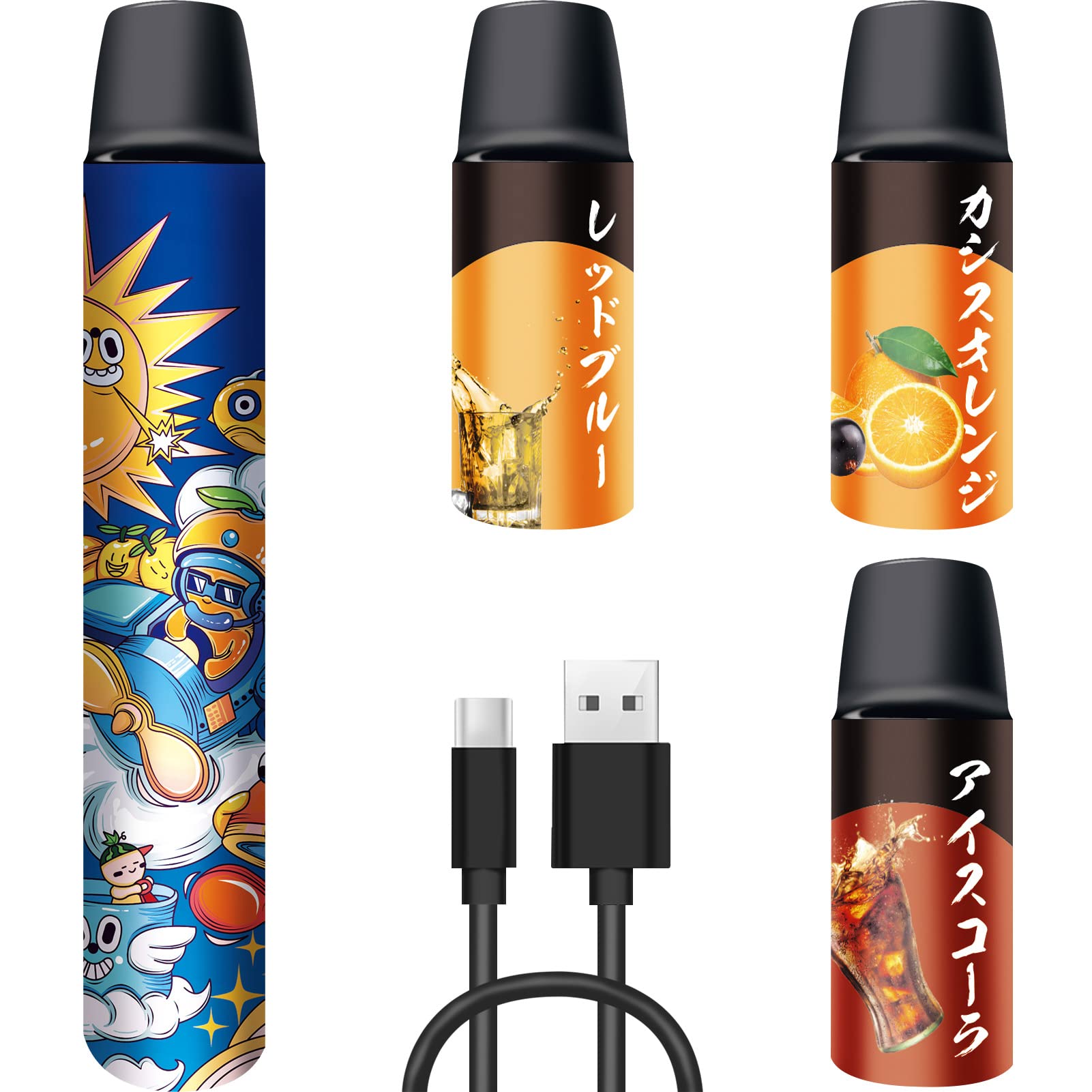 Amazon | ANUWAA 電子タバコ 使い捨て 連続2700回吸引可能 VAPE本体