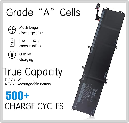 Miniatura 2 de Batería 4GVGH 6GTPY 5XJ28 para Dell XPS 15 9560 9570 9550 7590 Precisión 5510 5520 5530 5540 M5520 Vostro 7500 i7-7700HQ 5D91C GPM03 1P6K Portátil D