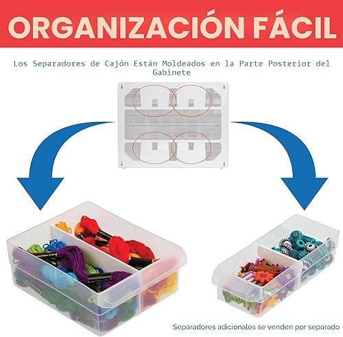 Miniatura 5 de Akro-Mils Gabinete de almacenamiento de plástico con 24 cajones para organización de garaje, organizador de cuentas, almacenamiento de ladrillos