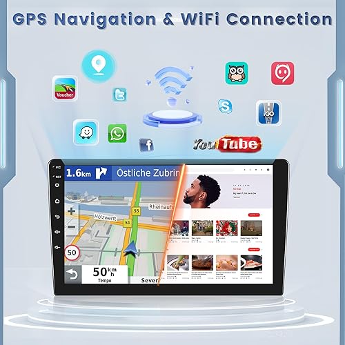 Miniatura 6 de Roinvou 2+64G Android 13 CarPlay estéreo para Lexus RX300 RX330 RX330 RX350 RX400H 2003-2009, radio CarPlay inalámbrica con Android Auto, pantalla