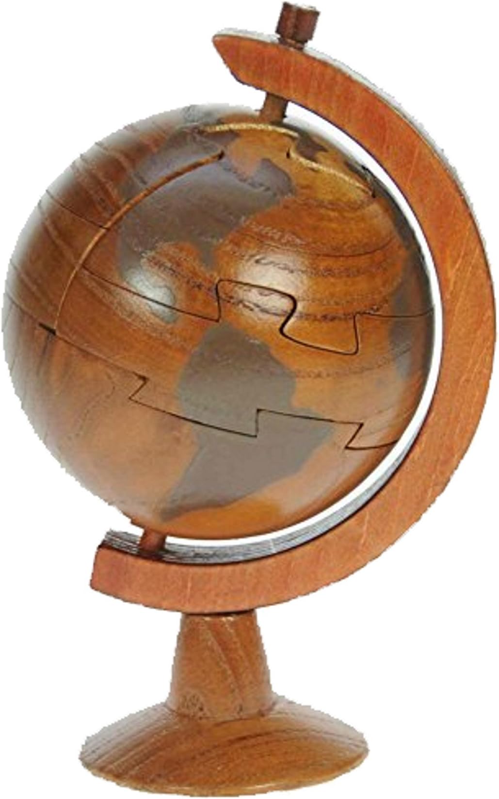 Namesakes World Globe 3D Wooden Jigsaw Puzzles for Grown Ups & Children : Novelty Brain Teasers Toy for Adults Kids : Unique Gift Idea & Fun Stocking Filler for Boys & Girls!
