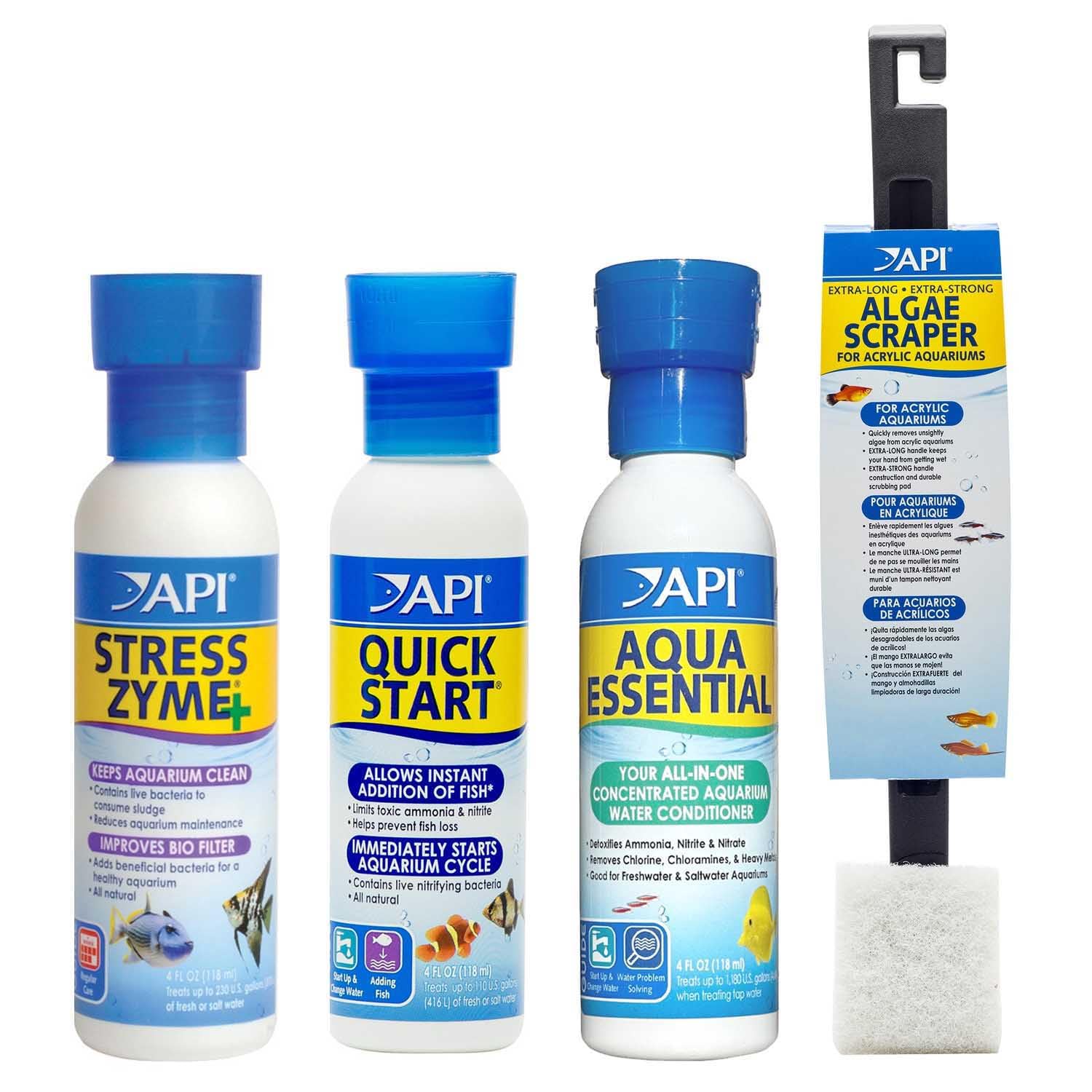 API Weekly Aquarium Cleaning Bundle Scraper Essential Stress Zyme Quick Start