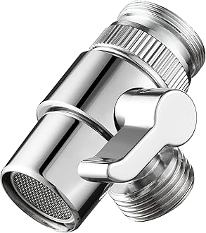 Brass Sink Faucet Diverter Valve to Sink Hose Sprayer,Faucet Splitter for Kitchen,Sink Faucet Replacement Part M22 x M24,SBA021