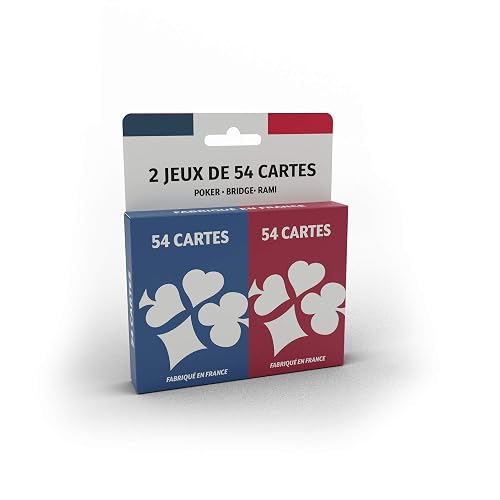 Ducale - Juego de 2 x 54 Cartas - Juego de Rami, Puente y Poker