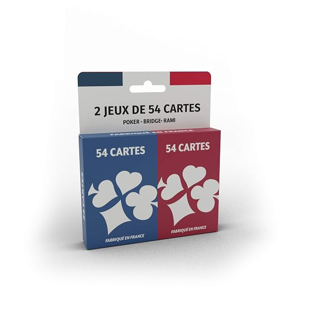 Ducale - Juego de 2 x 54 Cartas - Juego de Rami, Puente y Poker