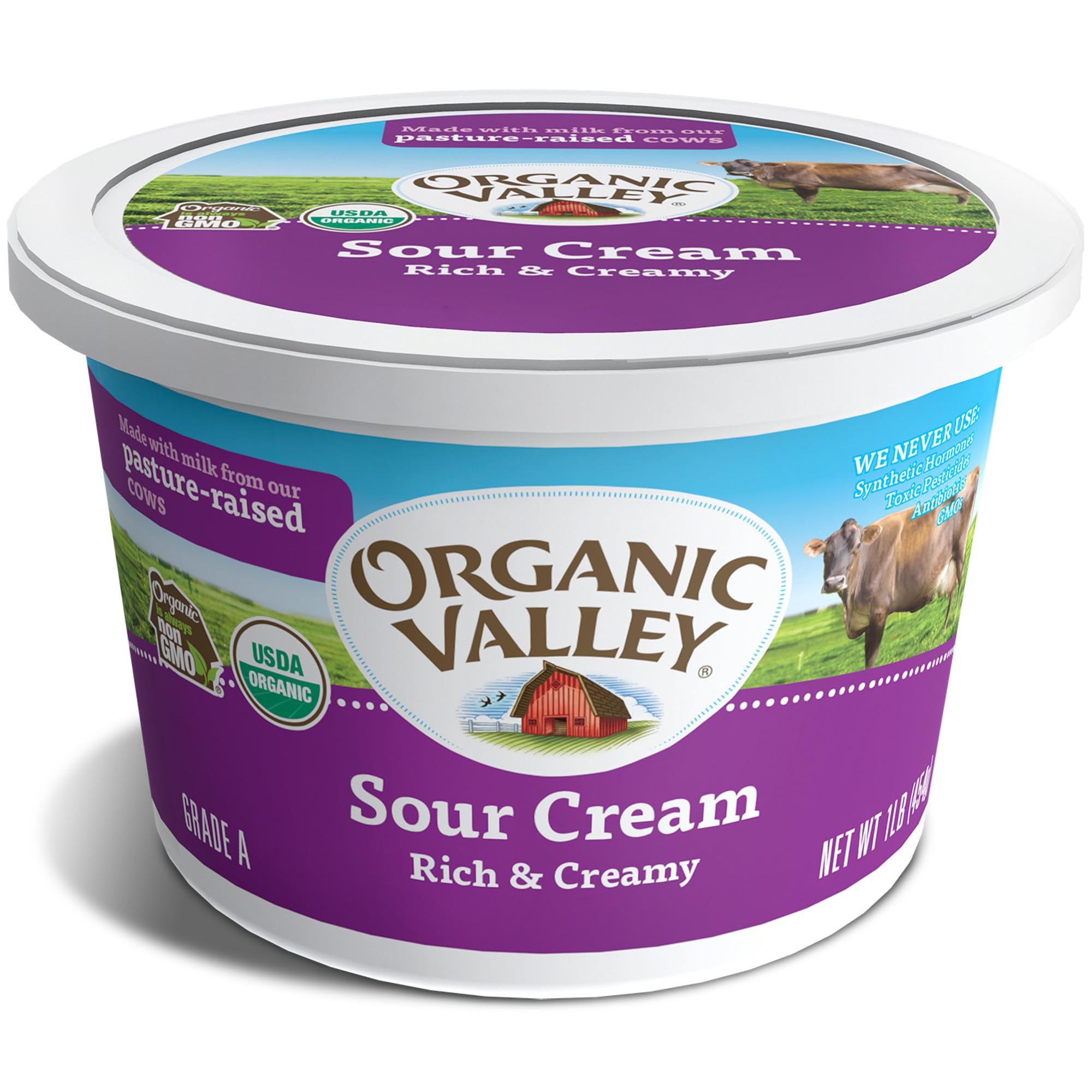 Organic Valley Organic Regular Sour Cream 16 Oz