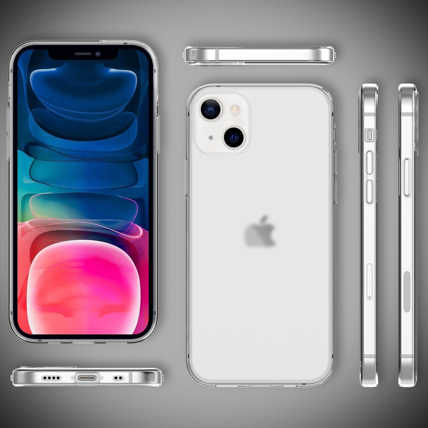 Custodia Trasparente Per IPhone 13 Mini, Silicone TPU Antigiallo, Sottile E Flessibile, NALIA