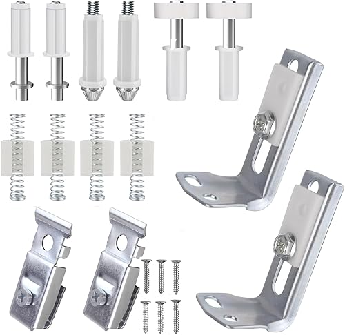 Paquete de 2 kits de reparación de herrajes para puertas plegables, repuesto para puerta corredera de armario con riel de rueda guía de 78 a 1