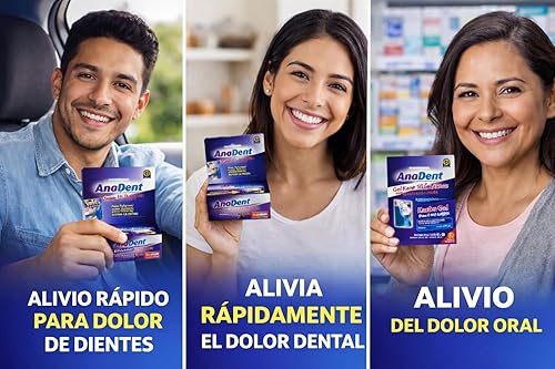 Miniatura 8 de Gel para el dolor de muelas, gel oral de benzocaína al 20% para alivio instantáneo del dolor, medicina oral y de dolor de muelas para dolor severo,