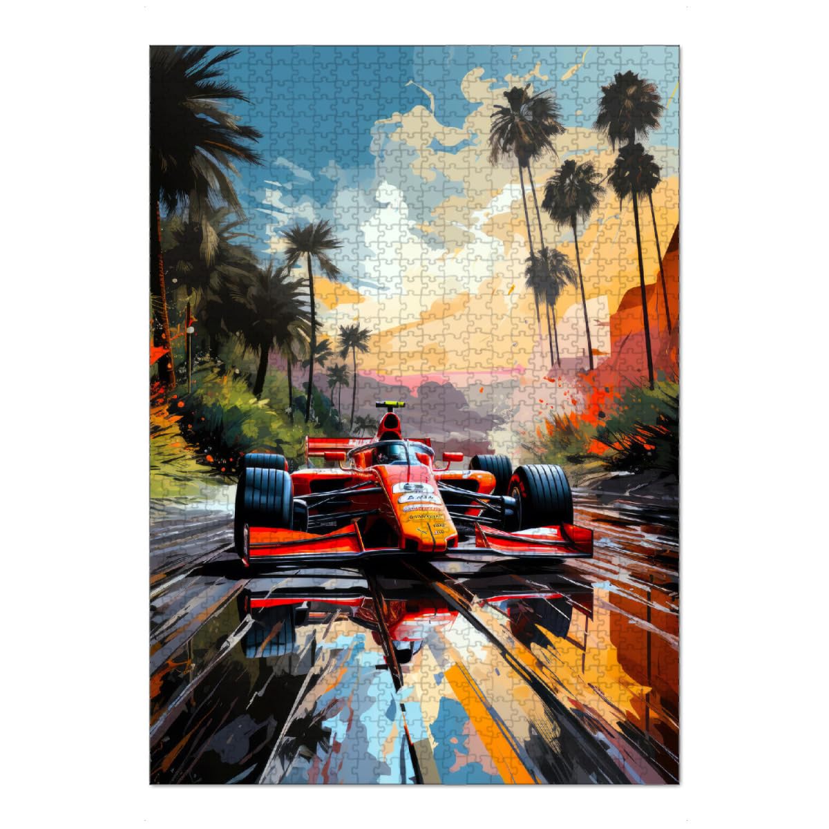 artboxONE-Puzzle XL (1000 Teile) Sport/Motorsport Autos Rennsport Kunst A - Puzzle Formel 1 Auto autorennen