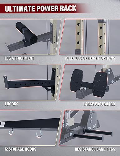 Miniatura 6 de Major Fitness Drone3 Smith - Máquina todo en uno para sentadillas para gimnasio en casa con barra de peso, máquina cruzada de cables, equipo de