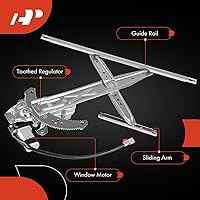 Vista 6 de Regulador de ventana eléctrica con motor A-Premium compatible con Honda Civic 1996-2000 Hatchback Coupe lado del pasajero delantero derecho