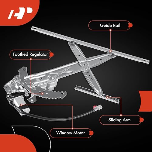 Miniatura 6 de A-Premium Elevalunas eléctrico con motor compatible con Honda Civic 1996-2000 Hatchback Coupé delantero derecho lado del pasajero