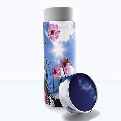 Morning Glories Scattering Urns for Human Ashes Adult - Eco Friendly Biodegradable Urns for Human Ashes - Cremation Urns for Adult Ashes - Scattering Tube - Biodegradable Urns for Human Ashes