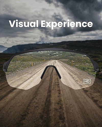 Miniatura 9 de OutdoorMaster Hawk - Lentes de sol deportivos HD para hombres, mujeres y jóvenes, UV400 TR90 para béisbol y correr