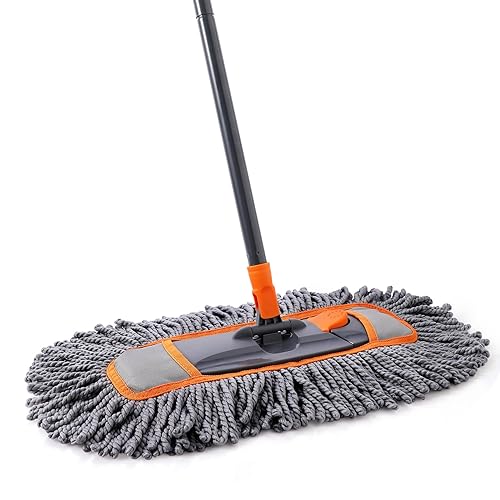 Microfiber Dust Mop for Hardwood Floor Cleaning, Dry and Wet