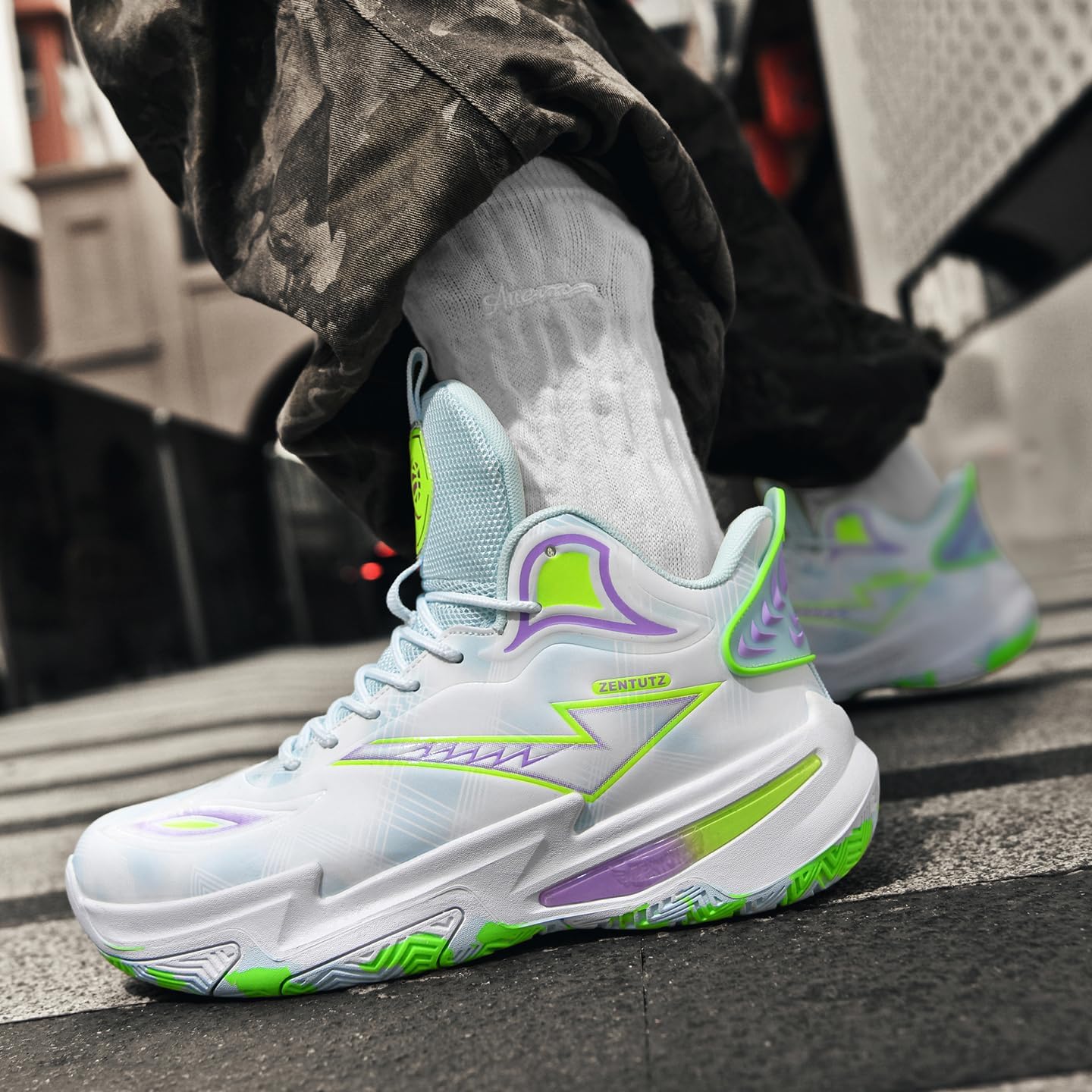 Girls Boys Basketball Shoes High-Top Volleyball Big Kids Non-Slip Lightweight Indoor Outdoor Sport School Sneakers for Youth - Image 5