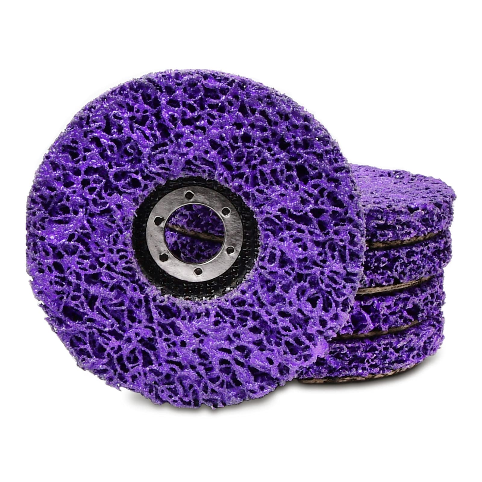 ZHONG AN Strip Discs 5 Pack 4-1/2" x 7/8" Stripping Wheel Paint Stripping Disc for Angle Grinder, Clean and Remove Paint Coating Rust Oxidation