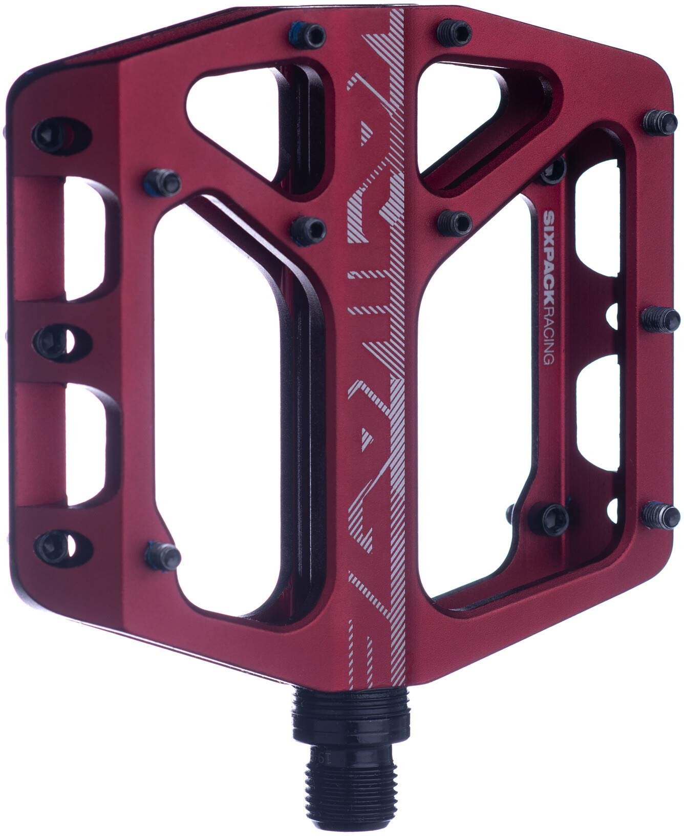 sixpack kamikaze pedale 3.0 Aluminium Flat Bike Pedal Red Sports & Outdoors Helmgröße:XS (46-51) MAX GEAR LEVEL (180) handlebar-pack