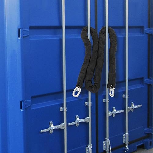 Miniatura 3 de Cerradura de cadena de seguridad de 6 pies, cadena resistente de 38 pulgadas, alta seguridad para motocicleta, bicicleta, ciclomotores, cuatrimotos