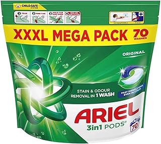 Ariel All-in-1 PODS®, Washing Liquid Laundry Detergent Capsules 70 Washe...