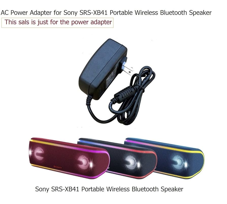 Amazon.com: Charger for Sony SRS-XB41 Portable Wireless