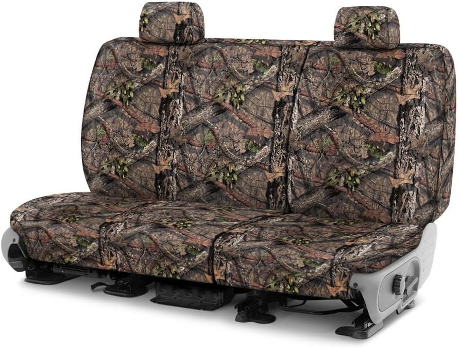 Covercraft Mossy Oak Camo Carhartt SeatSaver Custom Seat Covers | Fits 2011-2016 Ford F-250/F-350 & 2015-2016 F-450/F-550 Crew Cab | 2nd Row 60/40 Bench Seat, Break-Up Country