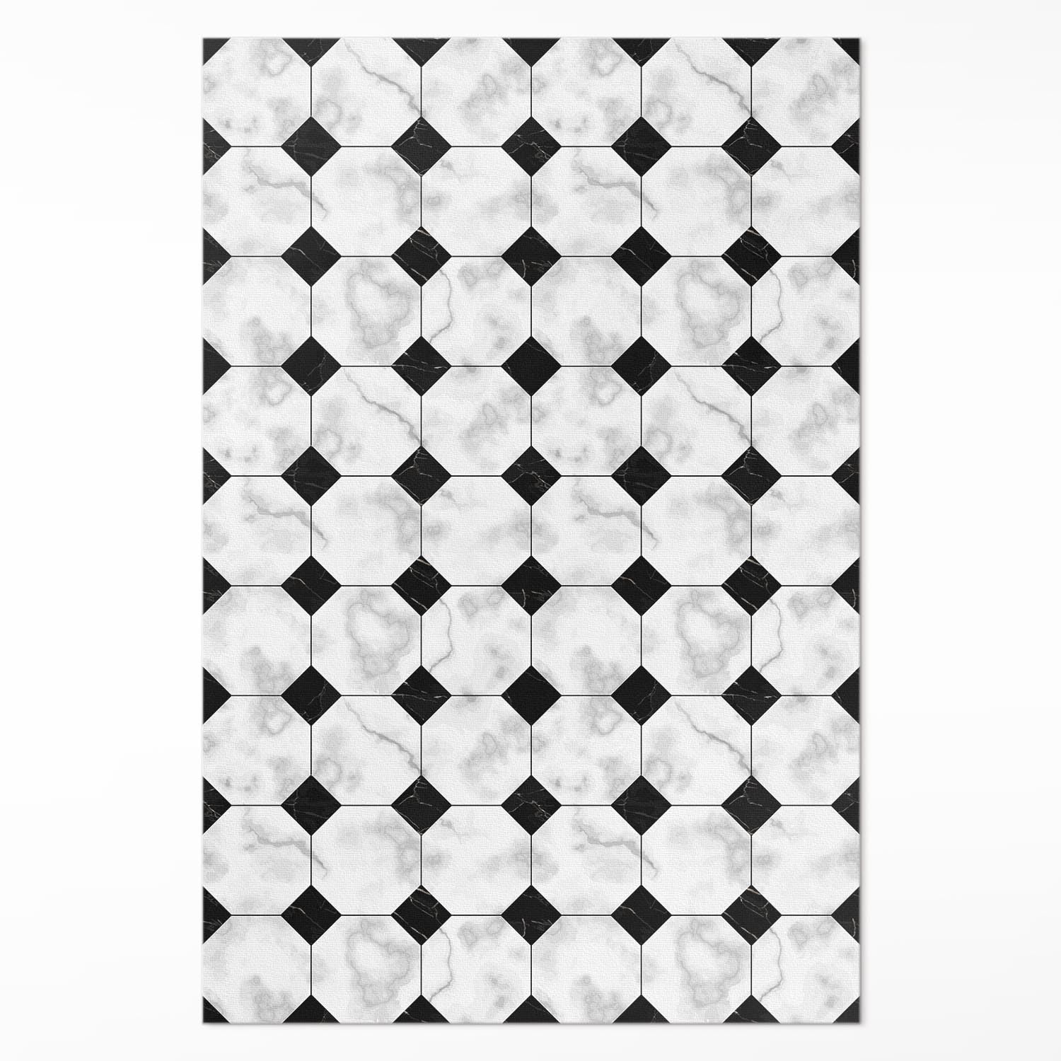 Tapis de sol vinyle anti-tache pour cuisine et chambre 150x225 cm PVC