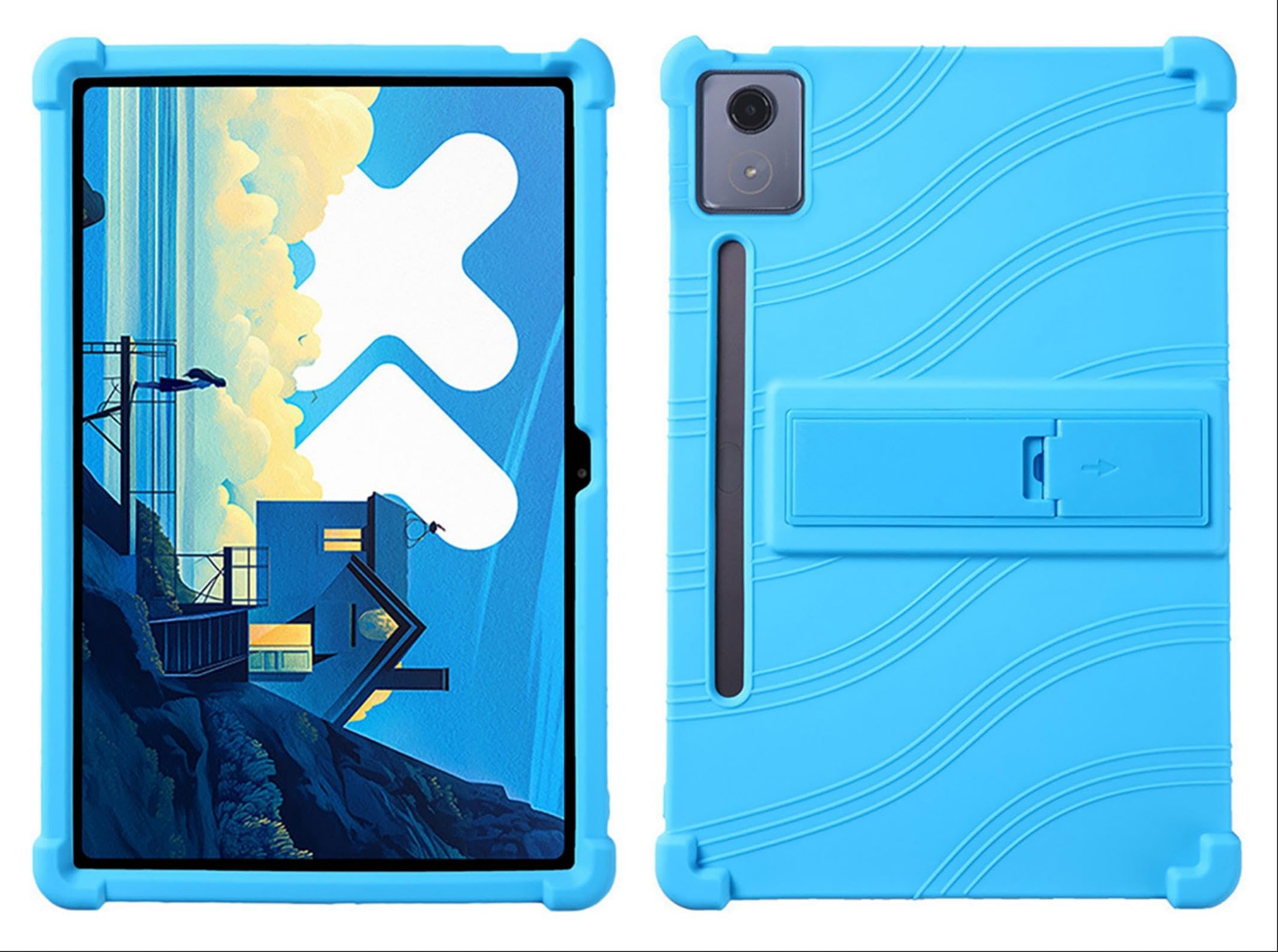GIOPUEY Hülle Kompatibel mit Lenovo Tab P12 12.7 2023 - mit Ständer