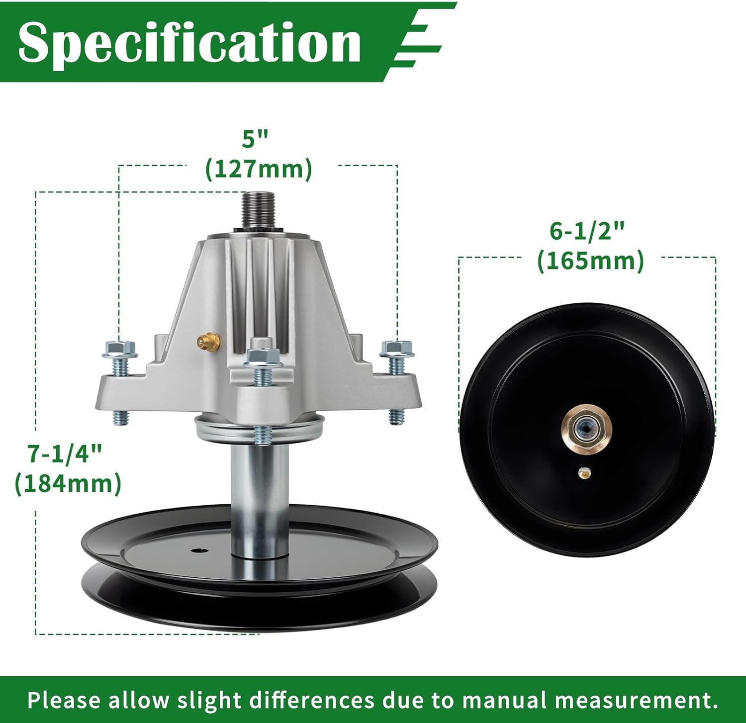618-05078 918-05078 Spindle Assembly for 46" Lawn Mower Deck, Compatible with Cub Cad-et RZT-L46 RZT-S46 MTD ZT-S46 Craftsman Z6400 Mur-ray M200-46, Replaces 618-05078A 918-05078A, 1 Pack
