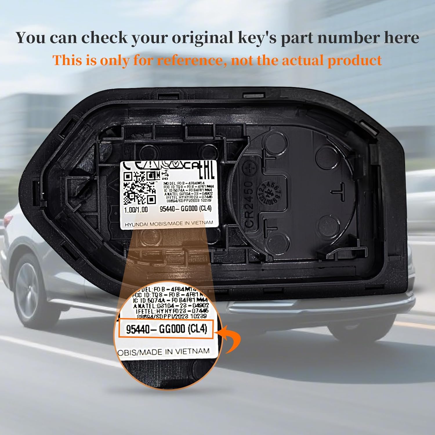 Smart Remote Key Fob Replacement for Kia K4 2025 FCC ID: TQ8-FOB-4F81M44, P/N: 95440-GG000 Keyless Entry Remote Control Car Key with 4A Chip 5 Buttons