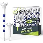 SAPLIZE Upgraded Plastic Golf Tees, Pack of 120 (1-1/2\'\' & 3-1/4), Engineered to Reduce Friction & Side Spin, Unique Golf Gifts for Golfers, Blue