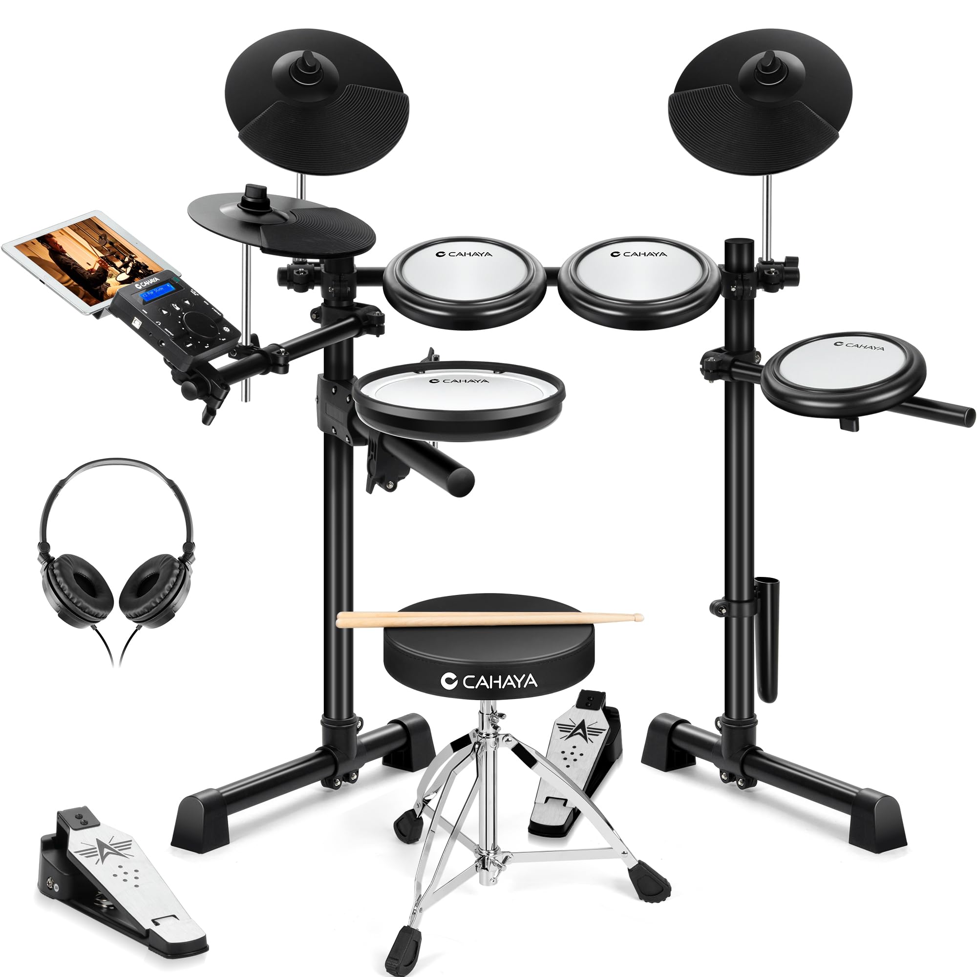 CAHAYA Electric Drum Set Kit
