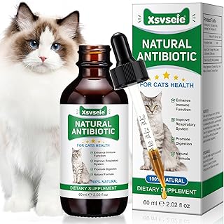 Natürliche Antibiotika für Katzen, Antibiotika Katzes, FöRderung Der Verdauung, Gegen BlasenentzüNdung Katze, Katzes Allergie Relief, Juckreiz Linderung für Katzen, Katze Antibiotika für UTI (1 Pack)