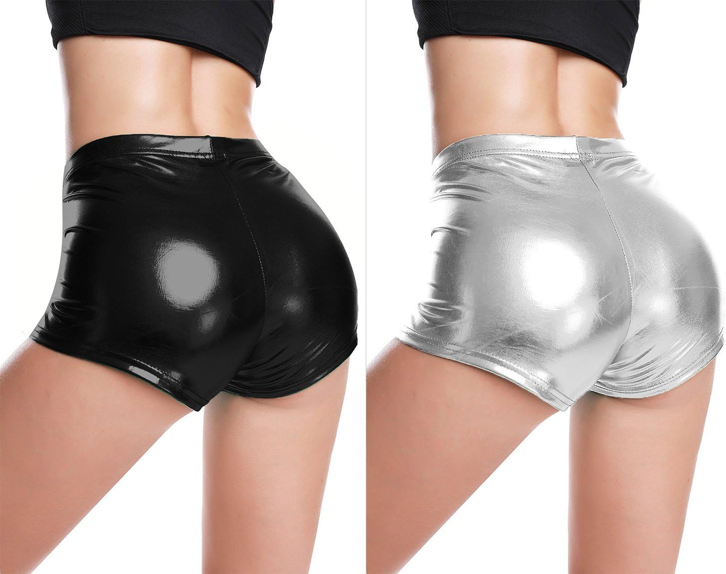 Metallic Rave Booty Dance Shorts