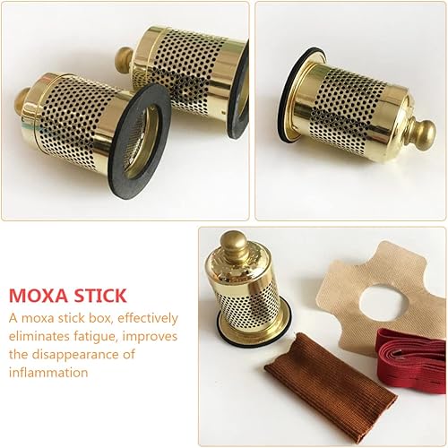 Miniatura 9 de Healifty Quemador de caja de moxibustión portátil sin humo 3pcs para centros y herramienta de eliminación de belleza y fatiga