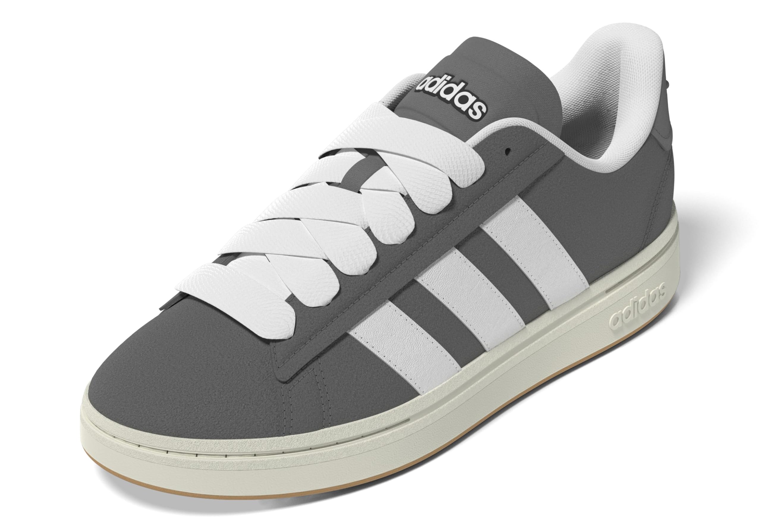 adidas Men's Grand Court Alpha Shoes, Grey Four/FTWR White/Off White, 3.5 UK