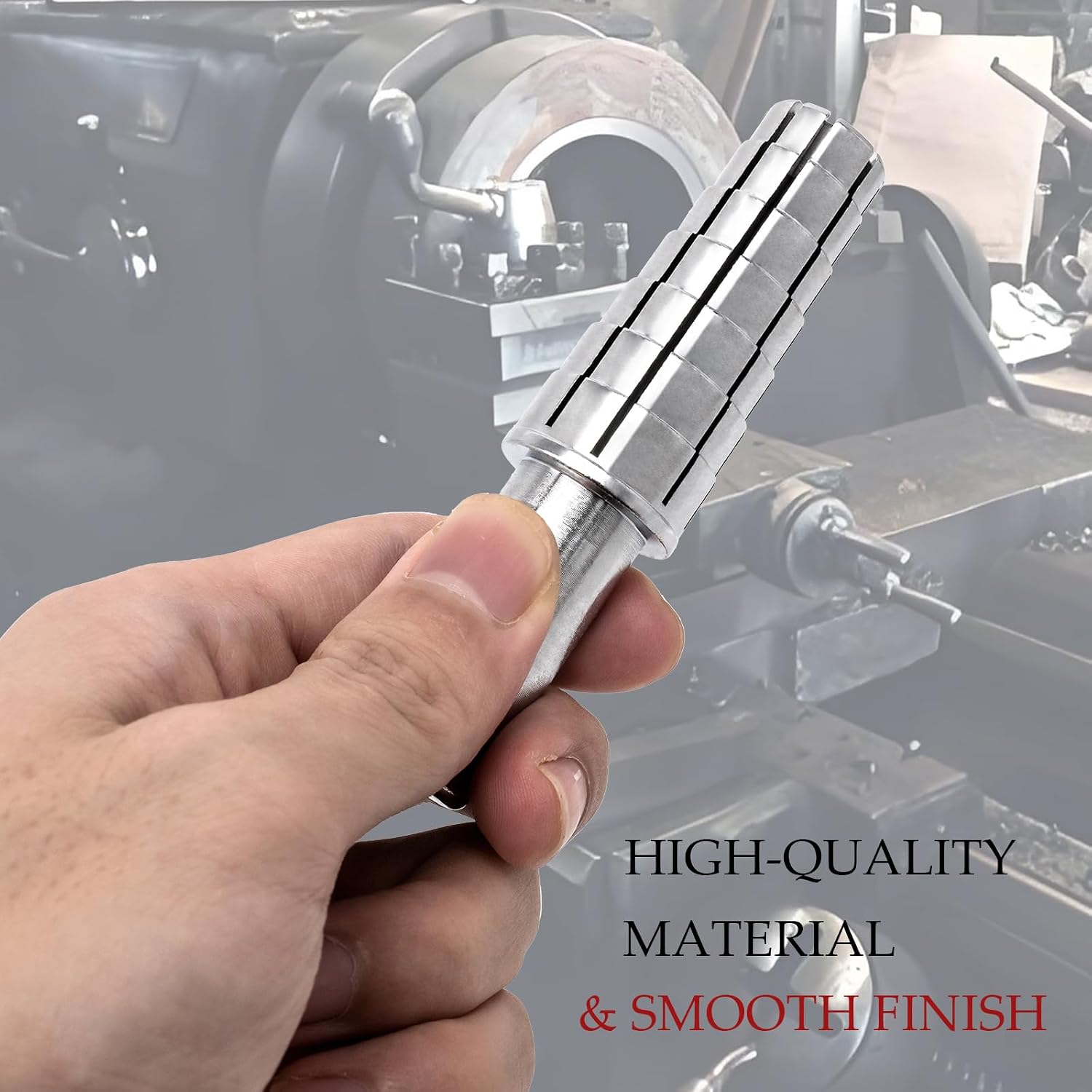 ZiBeiLe Expanding Ring Mandrel, Premium Ring Mandrel for Lathe, Ring Stretcher and Ring Making, Adjustable Sizes (7.5-10.5), Perfect for Turning and Manufacturing Rings, Sliver, D41-KRE-RNB165