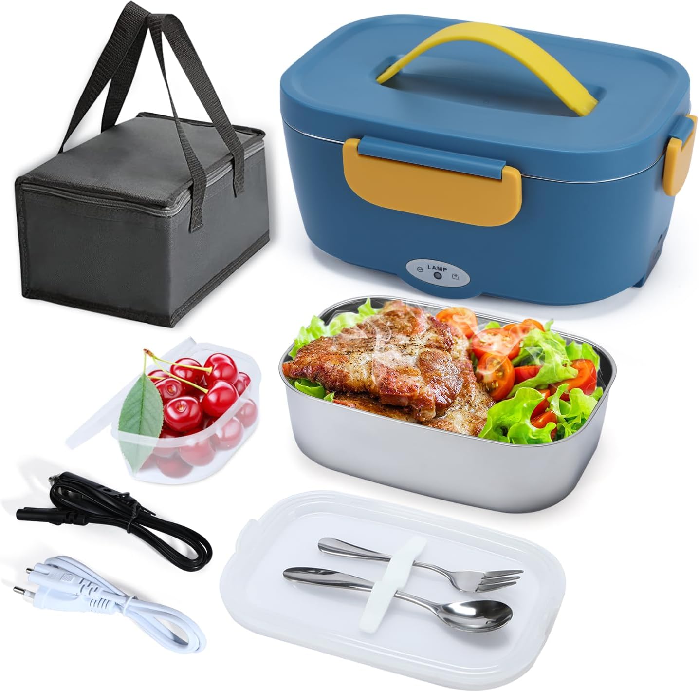 DUPASU Electric Lunch Box, 75W Portable Food Heater for