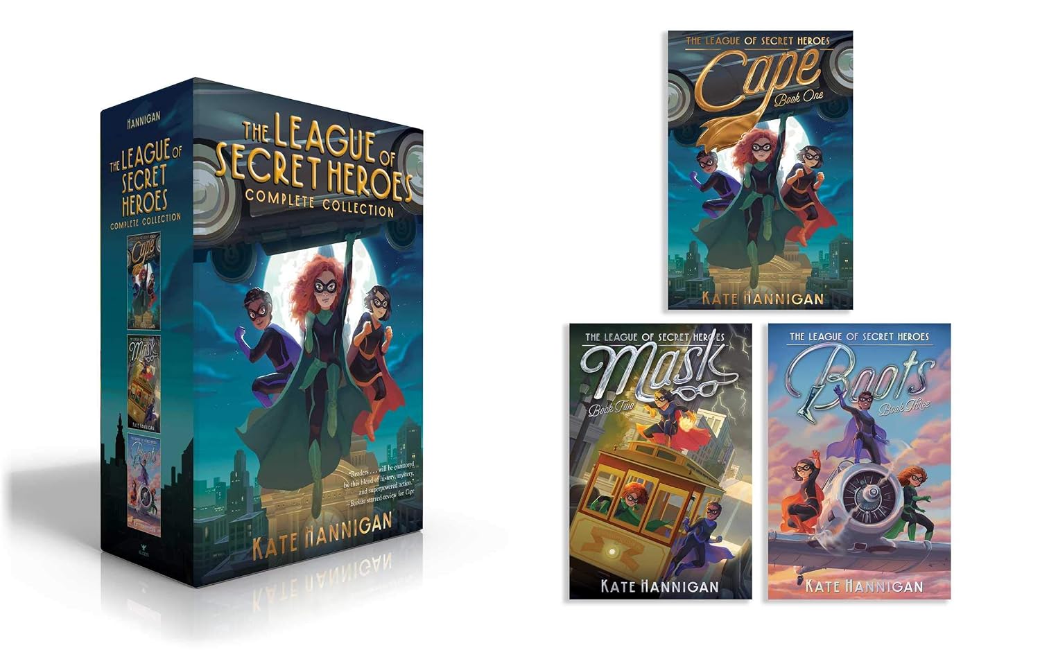 The League of Secret Heroes Complete Collection (Boxed Set): Cape; Mask; Boots