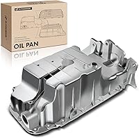 A-Premium Aluminum Engine Oil Pan with Drain Plug for Chevy Cruze 2010-2016, Sonic 2012-2018, Trax 2017-2018 1.8L - Replaces 55581970, No Sensor