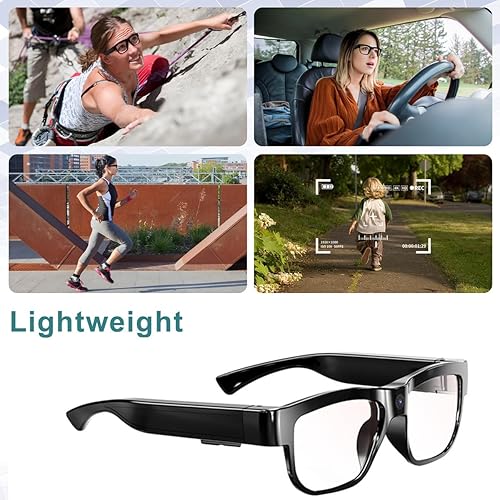 Miniatura 5 de Gafas de cámara de vídeo HD Smart Glasses Grabación Deportes al aire libre Gafas con cámara de gafas de memoria incorporada 32G solo abierto