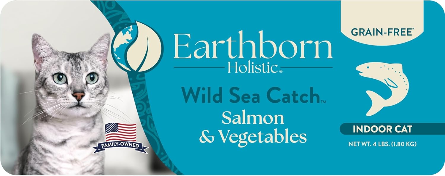 Earthborn Holistic Wild Sea Catch Grain-Free Dry Cat Food, 5 lb